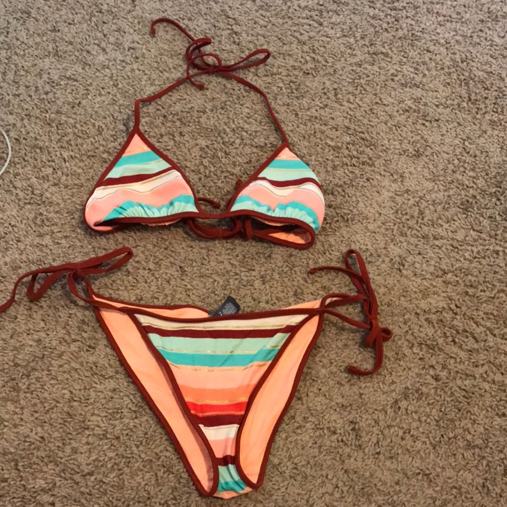 Aerie multicolored bikini set